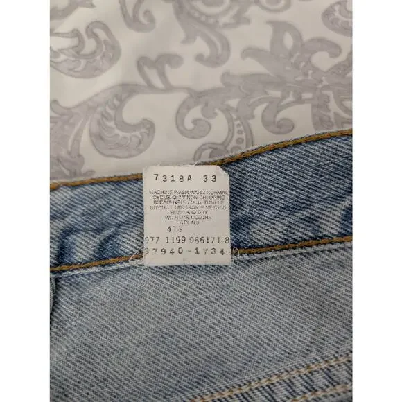 levi's vintage 1999 denim shorts size jr 3 - Picture 4 of 6